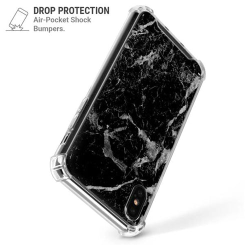 Crushed Black iPhone XS Max Clear Case